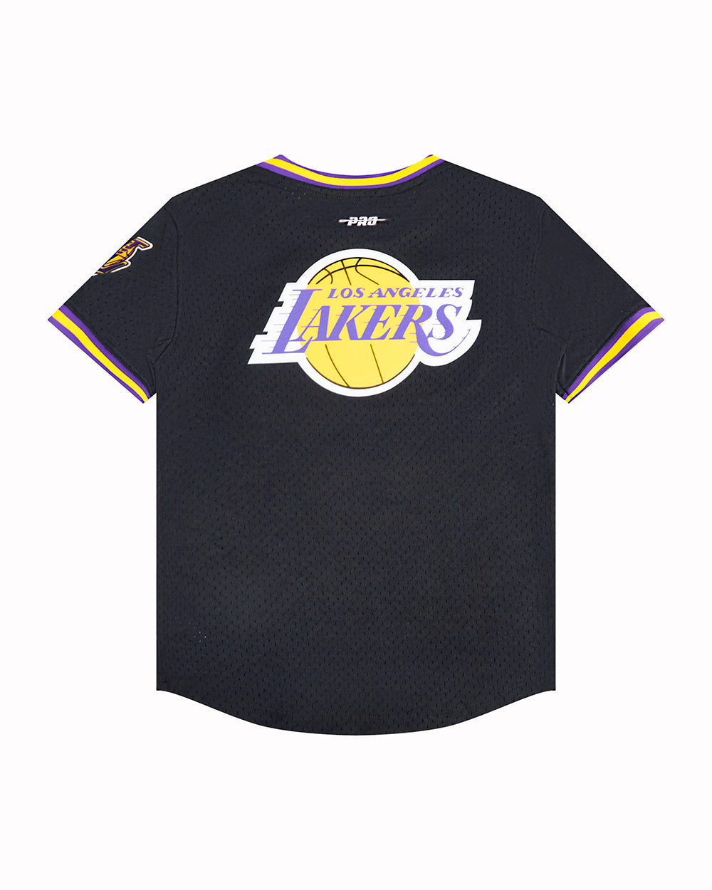 NBA LOS ANGELES LAKERS CLASSIC BIG BOYS SHORT SLEEVE MESH TEE (BLACK/PURPLE)
