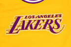 NBA LOS ANGELES LAKERS CLASSIC T-SHIRT CÔTELÉ RAYÉ À MANCHES COURTES POUR GARÇON JUNIOR (JAUNE/VIOLET)
