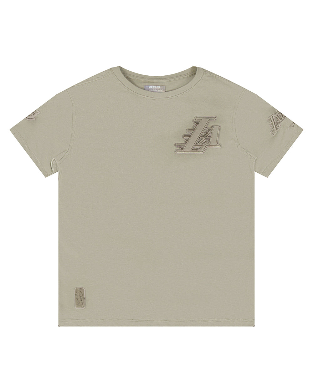 NBA LOS ANGELES LAKERS NEUTRAL BIG BOY'S SINGLE JERSEY TEE (TAUPE)