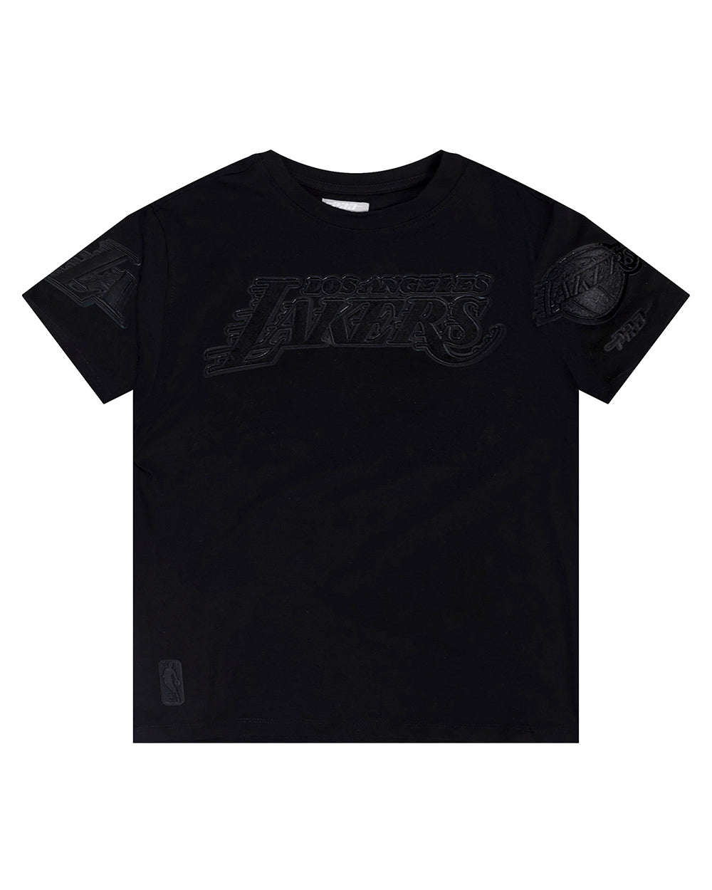 NBA LOS ANGELES LAKERS TRIPLE BLACK T-SHIRT EN JERSEY SIMPLE POUR GARÇON JUNIOR (NOIR)