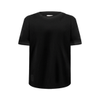 NBA LOS ANGELES LAKERS TRIPLE BLACK BIG BOY'S SS STRIPED RIB TEE (JET BLACK)