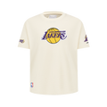 NBA LOS ANGELES LAKERS RETRO CLASSIC T-SHIRT À MANCHES COURTES POUR GARÇON JUNIOR (COQUILLE D'ŒUF)
