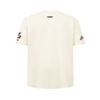 NBA LOS ANGELES LAKERS RETRO CLASSIC T-SHIRT À MANCHES COURTES POUR GARÇON JUNIOR (COQUILLE D'ŒUF)