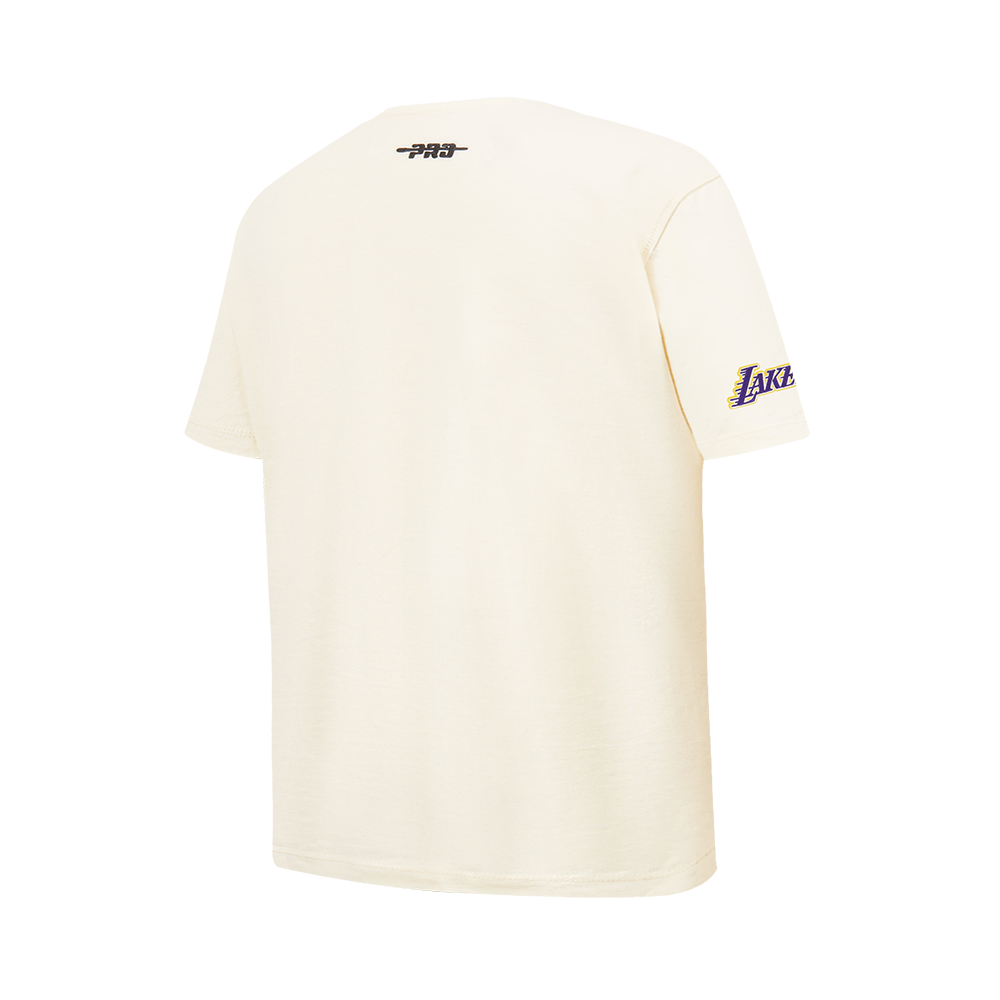 NBA LOS ANGELES LAKERS RETRO CLASSIC T-SHIRT À MANCHES COURTES POUR GARÇON JUNIOR (COQUILLE D'ŒUF)