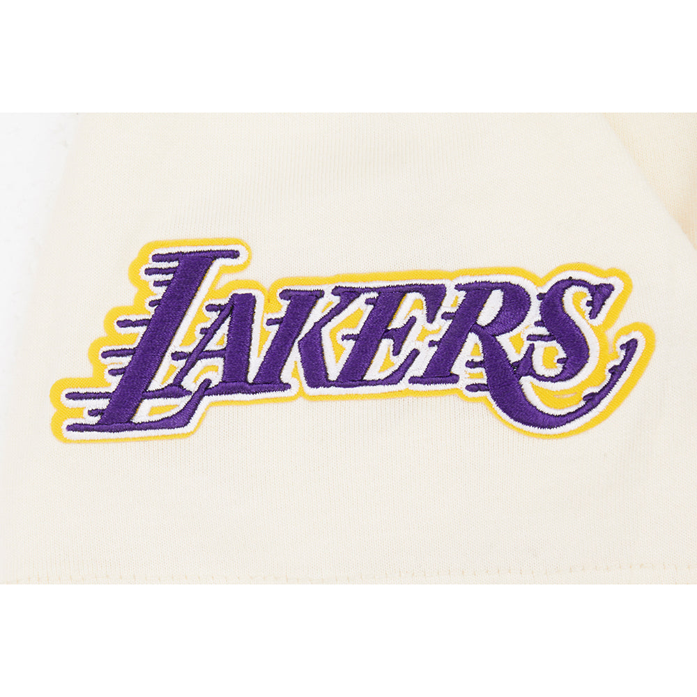 NBA LOS ANGELES LAKERS RETRO CLASSIC T-SHIRT À MANCHES COURTES POUR GARÇON JUNIOR (COQUILLE D'ŒUF)