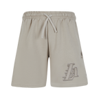 NBA LOS ANGELES LAKERS NEUTRAL BIG BOY'S FLC SHORT (TAUPE)