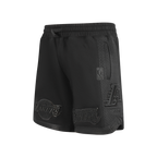 NBA LOS ANGELES LAKERS TRIPLE BLACK BIG BOY'S FLC 2.0 SHORT (JET BLACK)