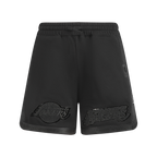 NBA LOS ANGELES LAKERS TRIPLE BLACK BIG BOY'S FLC 2.0 SHORT (JET BLACK)