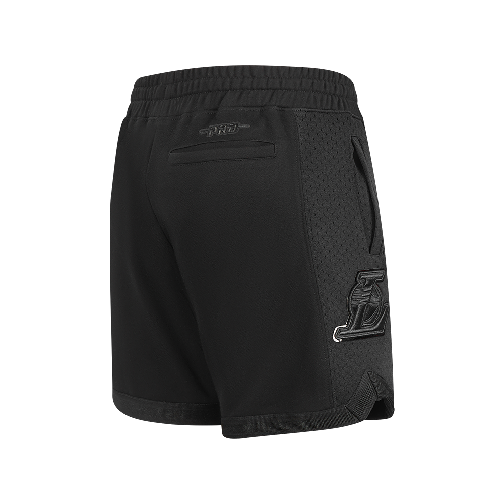 NBA LOS ANGELES LAKERS TRIPLE BLACK BIG BOY'S FLC 2.0 SHORT (JET BLACK)