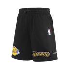 NBA LOS ANGELES LAKERS RETRO CLASSIC SHORT EN MOLLETON POUR GARÇON JUNIOR (NOIR)