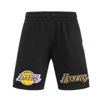 NBA LOS ANGELES LAKERS RETRO CLASSIC SHORT EN MOLLETON POUR GARÇON JUNIOR (NOIR)