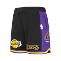 NBA LOS ANGELES LAKERS RETRO CLASSIC BIG BOY'S FLEECE 2.0 SHORT (BLACK/PURPLE)
