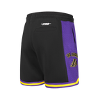 NBA LOS ANGELES LAKERS RETRO CLASSIC BIG BOY'S FLEECE 2.0 SHORT (BLACK/PURPLE)
