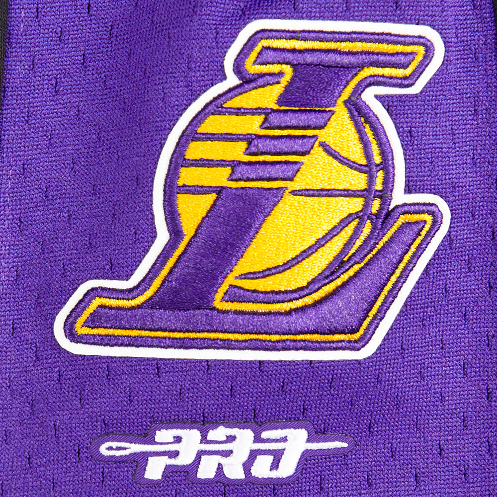 NBA LOS ANGELES LAKERS RETRO CLASSIC BIG BOY'S FLEECE 2.0 SHORT (BLACK/PURPLE)