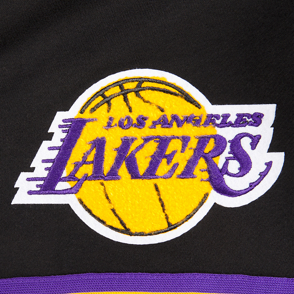 NBA LOS ANGELES LAKERS RETRO CLASSIC BIG BOY'S FLEECE 2.0 SHORT (BLACK/PURPLE)
