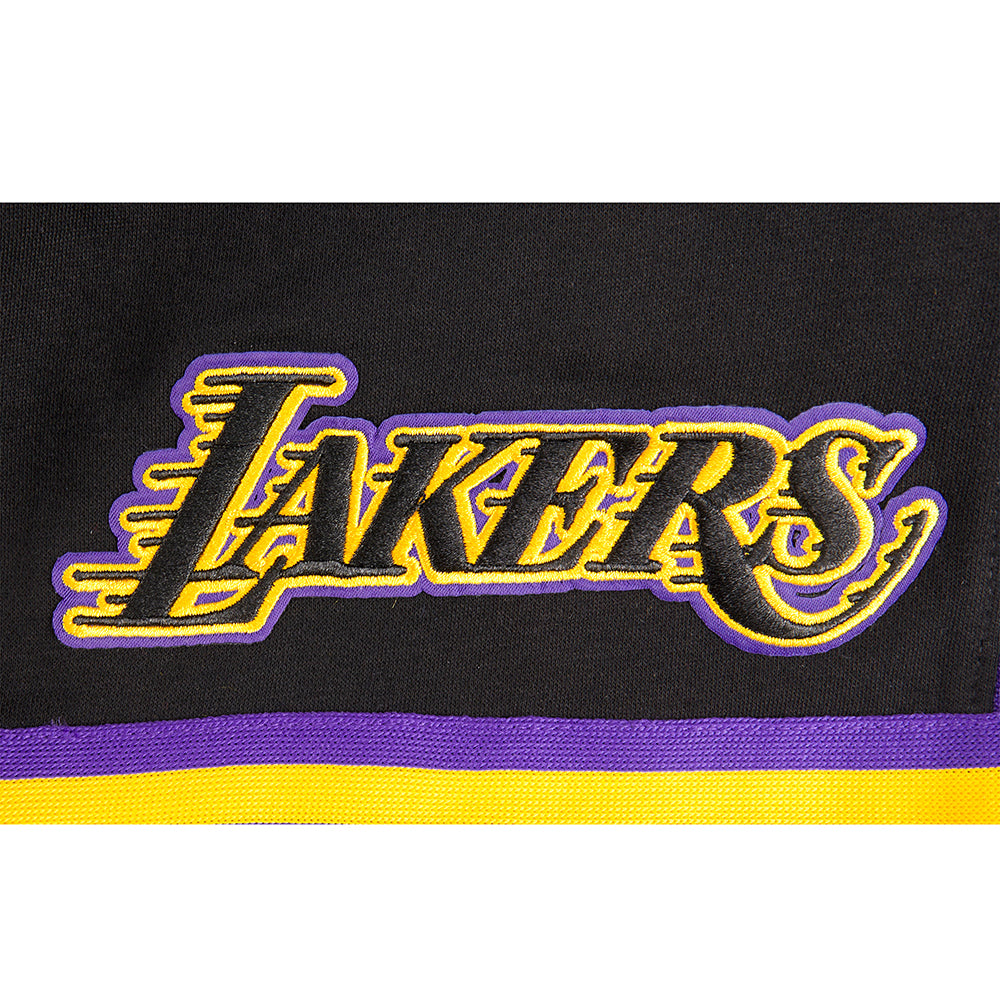 NBA LOS ANGELES LAKERS RETRO CLASSIC BIG BOY'S FLEECE 2.0 SHORT (BLACK/PURPLE)