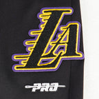 NBA LOS ANGELES LAKERS CLASSIC BIG BOY'S TRACK PANT (BLACK/PURPLE)