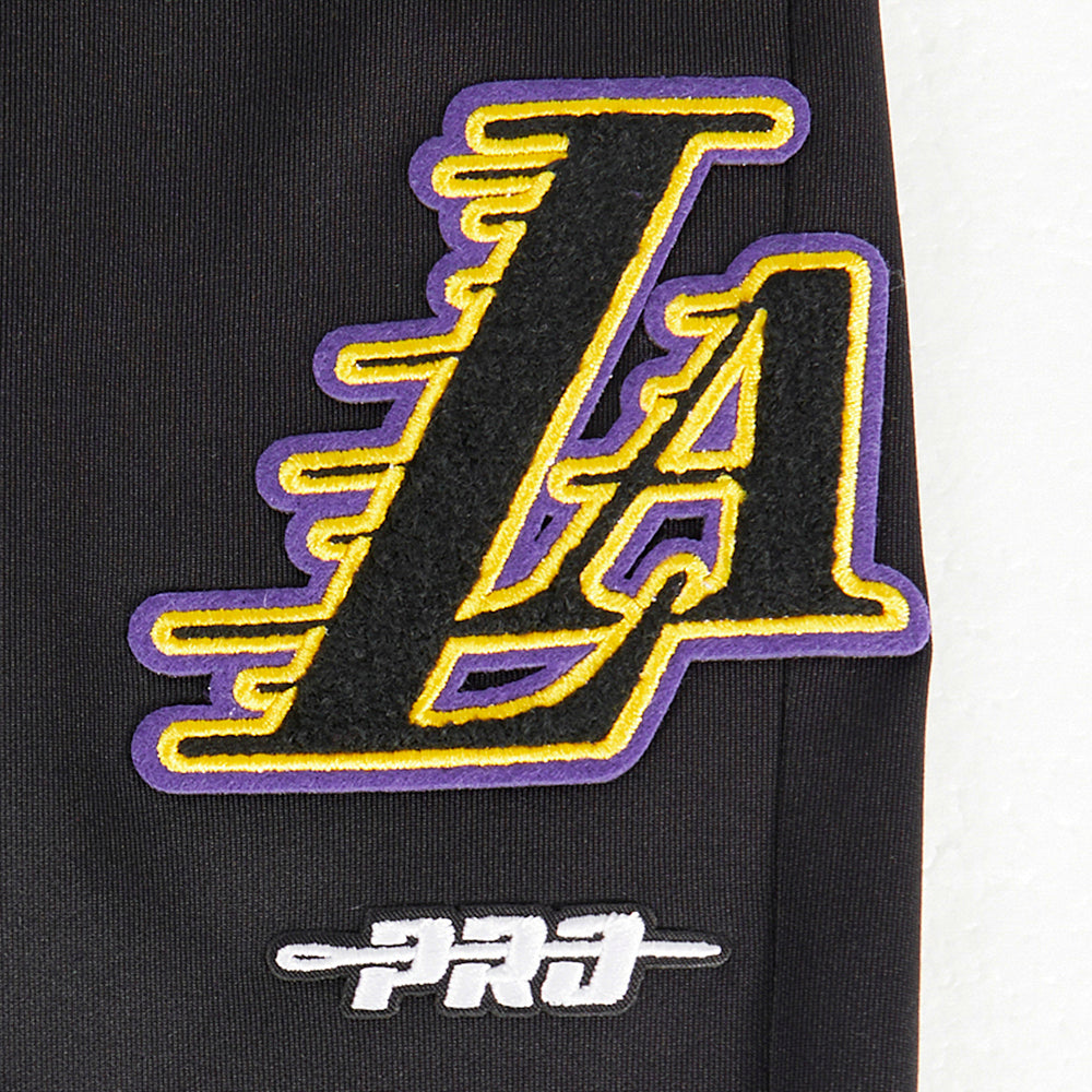 NBA LOS ANGELES LAKERS CLASSIC BIG BOY'S TRACK PANT (BLACK/PURPLE)