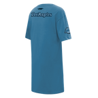 NBA LOS ANGELES LAKERS COUNTRY CLUB ROBE T-SHIRT POUR FEMME (BLEU ACIER)