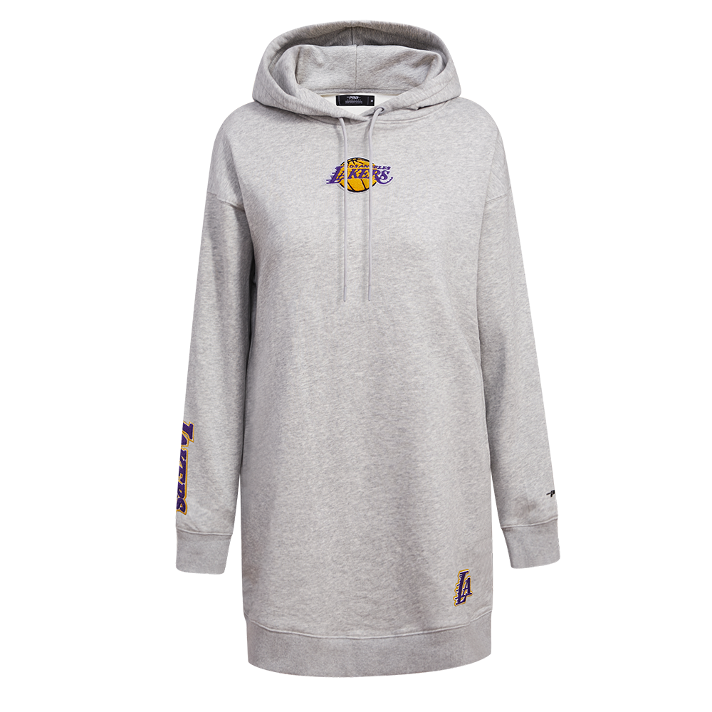 NBA LOS ANGELES LAKERS CLASSIC ROBE À CAPUCHON POUR FEMME (GRIS CHINÉ)