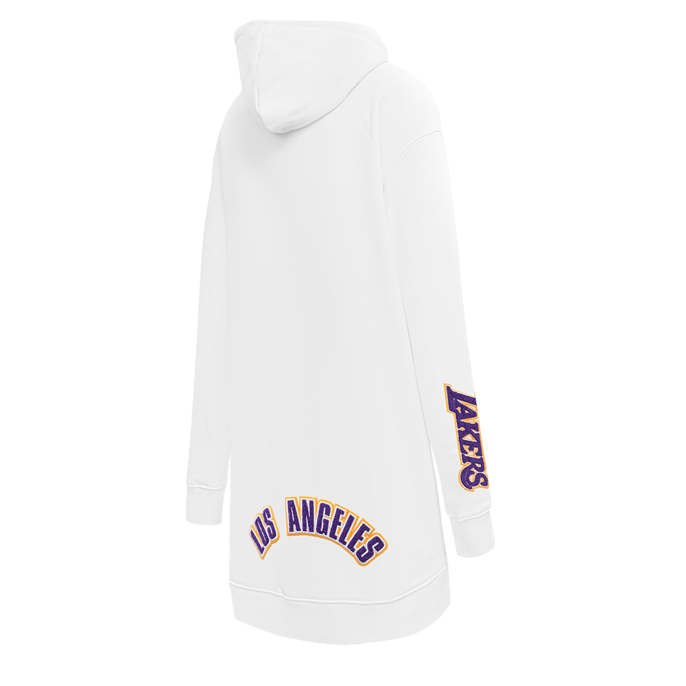 NBA LOS ANGELES LAKERS CLASSIC ROBE À CAPUCHON POUR FEMME (BLANC)