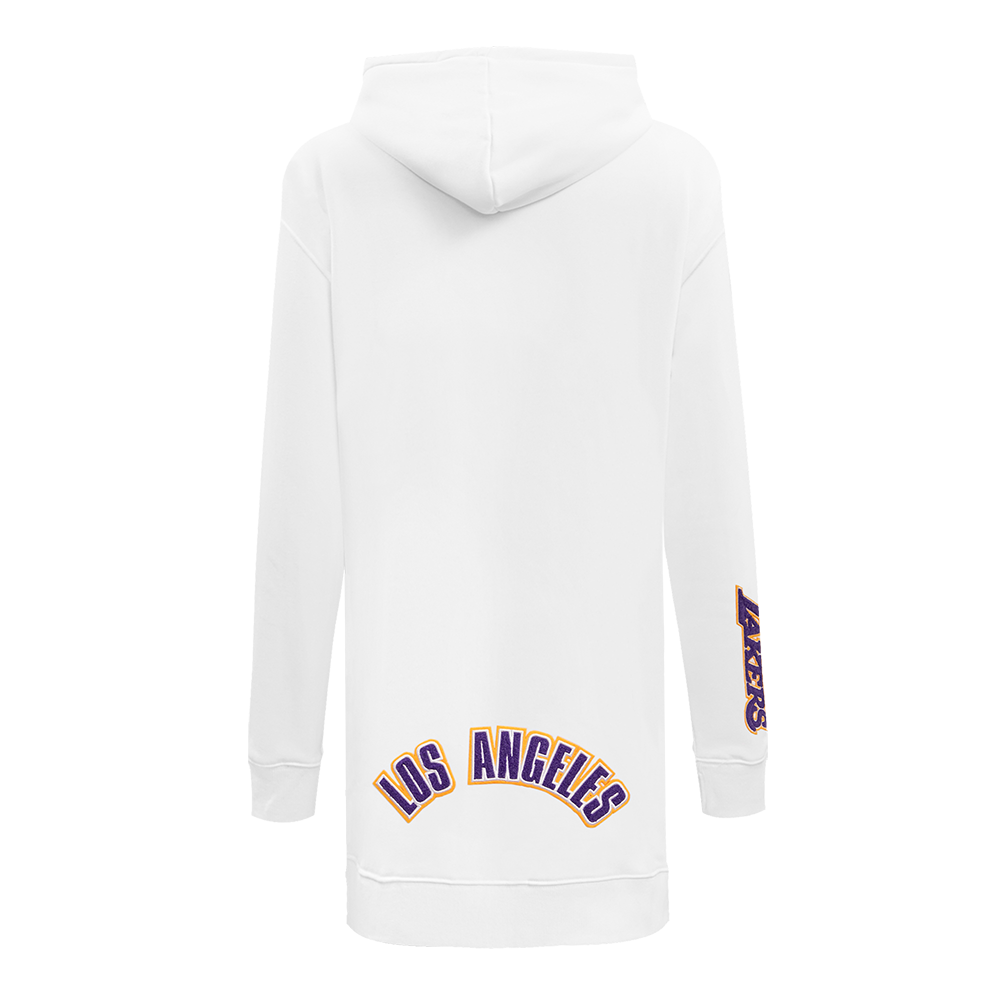 NBA LOS ANGELES LAKERS CLASSIC ROBE À CAPUCHON POUR FEMME (BLANC)