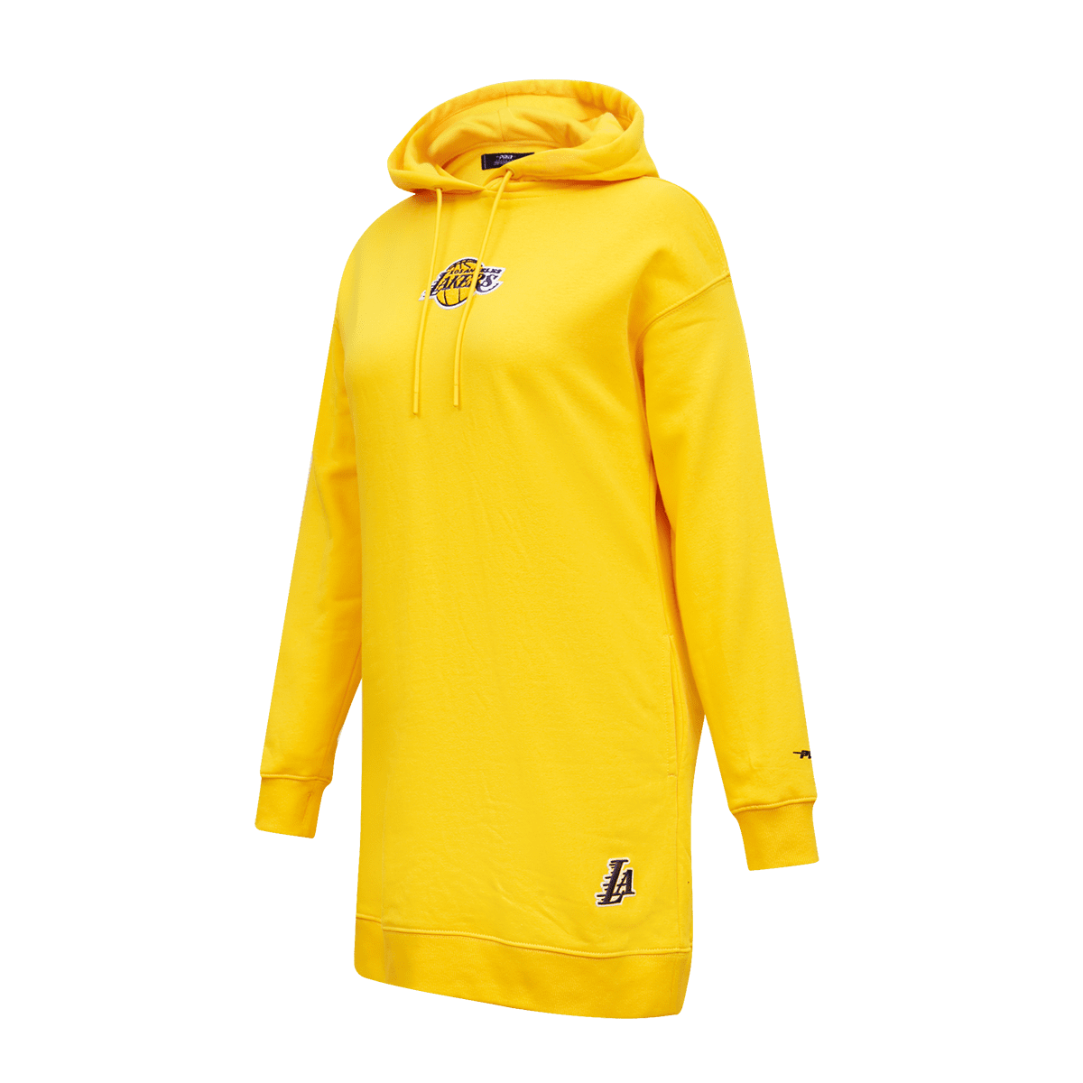 NBA LOS ANGELES LAKERS CLASSIC WOMEN'S HOODIE DRESS (YELLOW)