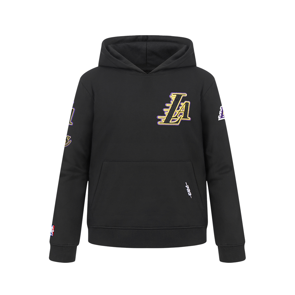 NBA LOS ANGELES LAKERS CLASSIC CHANDAIL À CAPUCHON EN MOLLETON POUR GARÇON JUNIOR (NOIR)