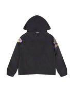 NBA LOS ANGELES LAKERS CLASSIC BIG BOY'S FLEECE FULL ZIP HOODIE (BLACK)
