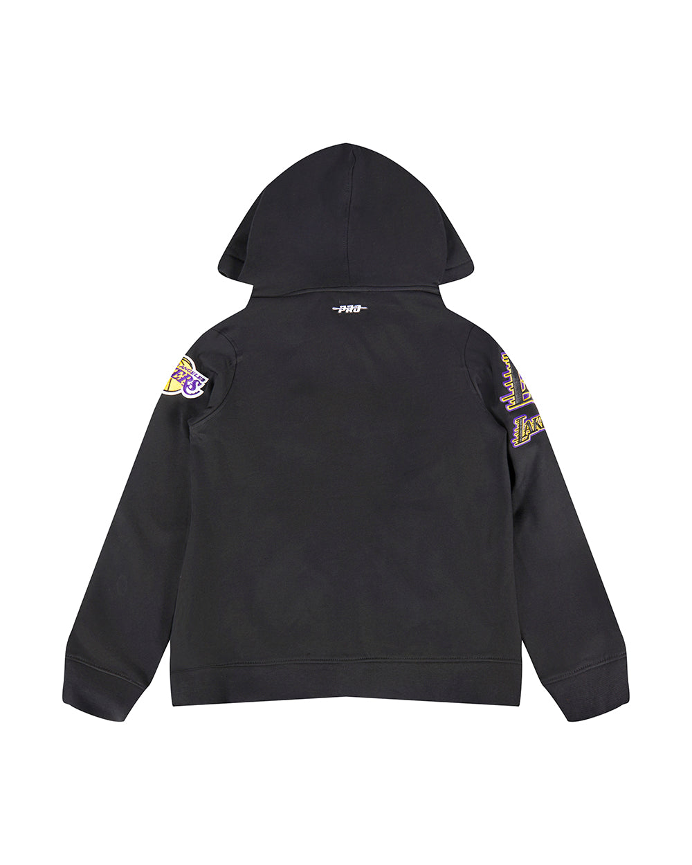 NBA LOS ANGELES LAKERS CLASSIC BIG BOY'S FLEECE FULL ZIP HOODIE (BLACK)