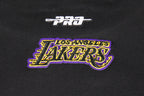 NBA LOS ANGELES LAKERS CLASSIC BIG BOY'S FLEECE FULL ZIP HOODIE (BLACK)