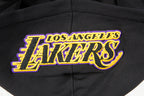 NBA LOS ANGELES LAKERS CLASSIC BIG BOY'S FLEECE FULL ZIP HOODIE (BLACK)