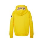 NBA LOS ANGELES LAKERS CLASSIC BIG BOY'S FLEECE FULL ZIP HOODIE (YELLOW)
