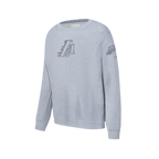 NBA LOS ANGELES LAKERS NEUTRAL CHANDAIL À COL ROND EN MOLLETON POUR GARÇON JUNIOR (GRIS CHINÉ FONCÉ)