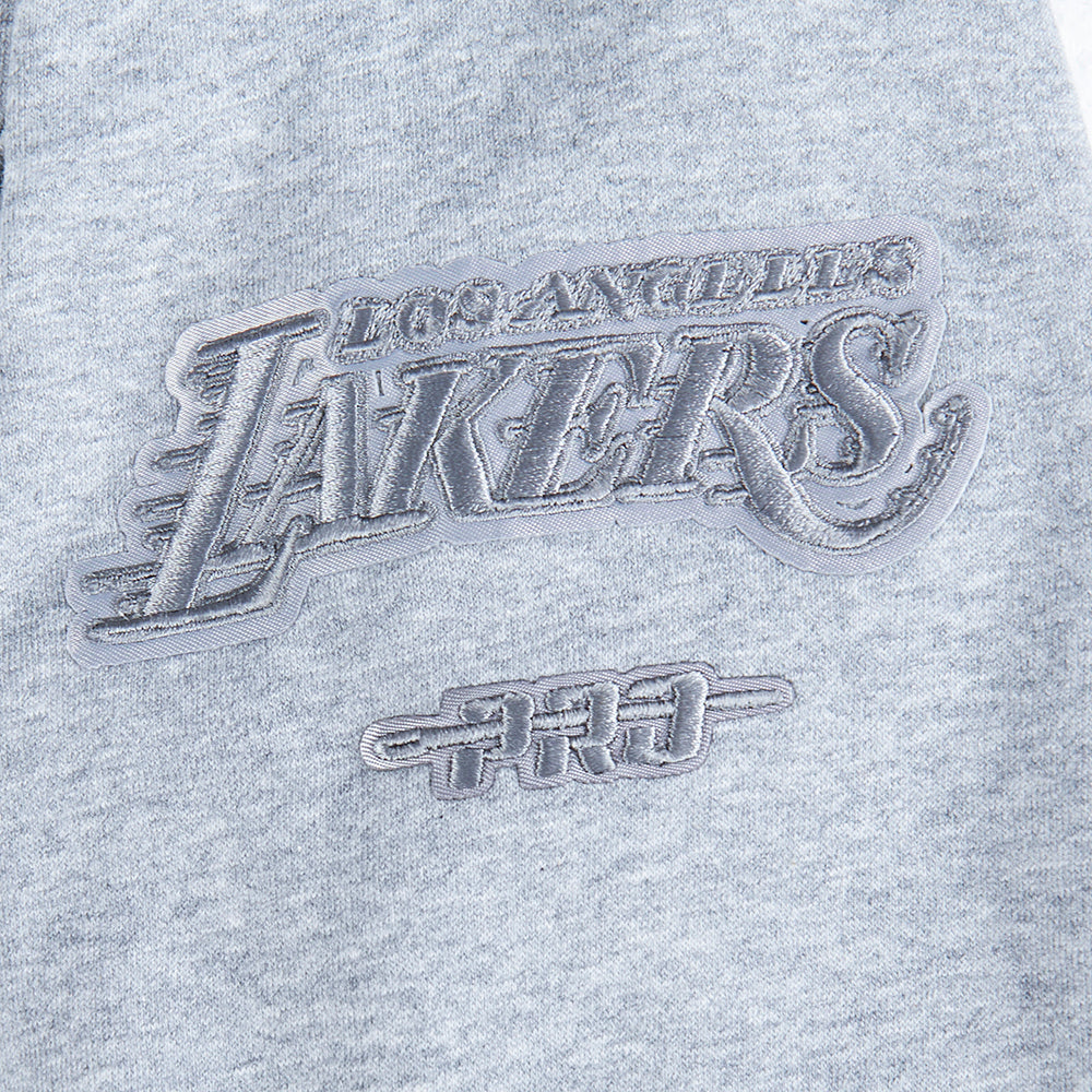 NBA LOS ANGELES LAKERS NEUTRAL CHANDAIL À COL ROND EN MOLLETON POUR GARÇON JUNIOR (GRIS CHINÉ FONCÉ)