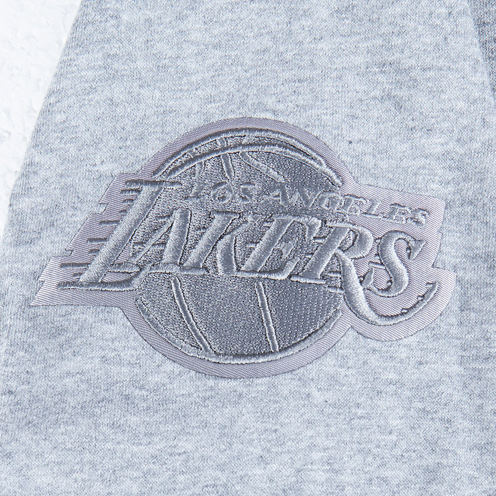 NBA LOS ANGELES LAKERS NEUTRAL CHANDAIL À COL ROND EN MOLLETON POUR GARÇON JUNIOR (GRIS CHINÉ FONCÉ)