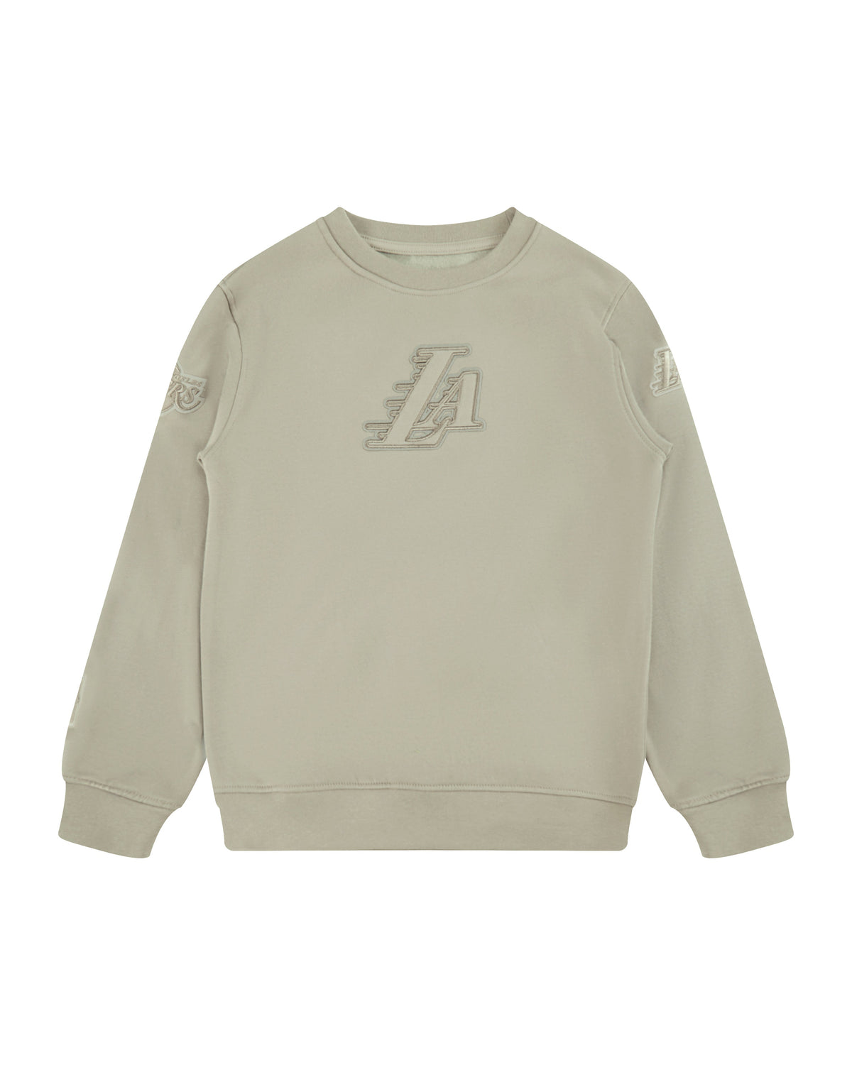 NBA LOS ANGELES LAKERS NEUTRAL BIG BOY'S FLEECE CREWNECK (TAUPE)
