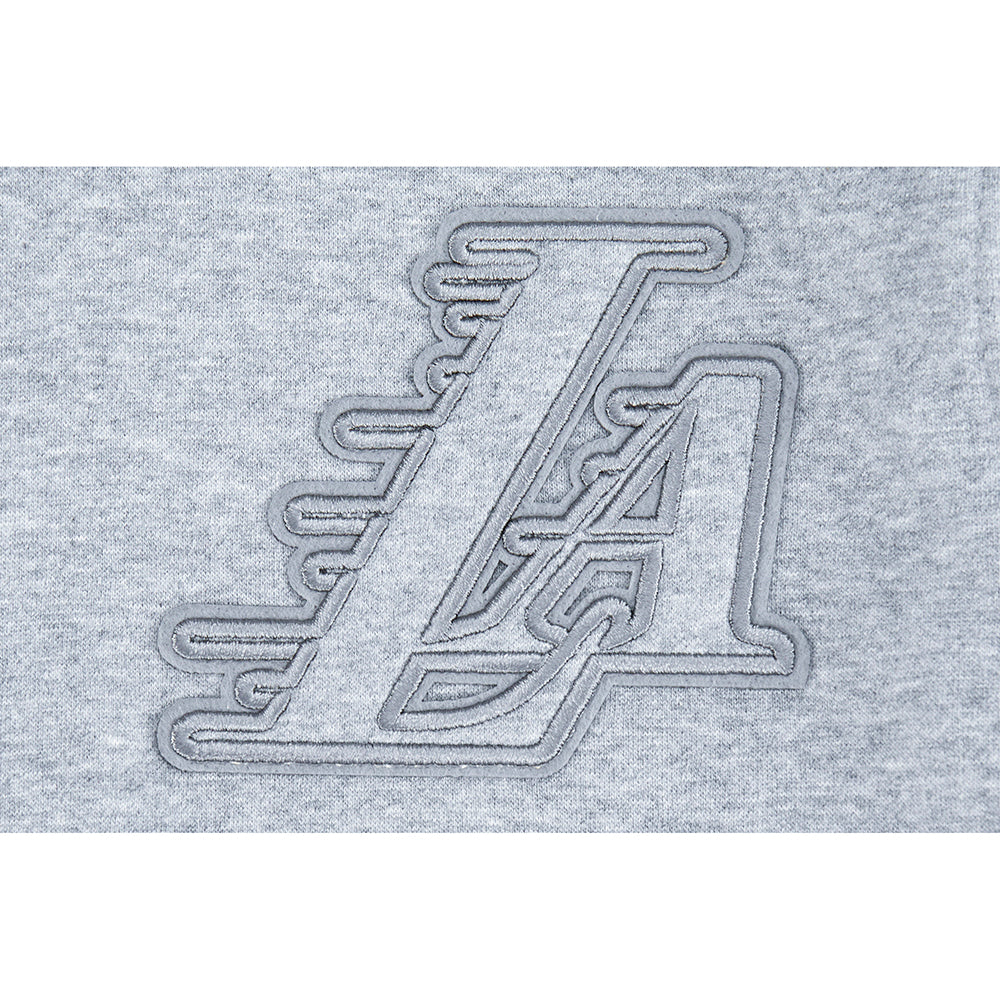 NBA LOS ANGELES LAKERS NEUTRAL BIG BOY'S FLEECE PULLOVER HOODIE (DARK HEATHER GRAY)