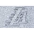 NBA LOS ANGELES LAKERS NEUTRAL BIG BOY'S FLEECE PULLOVER HOODIE (DARK HEATHER GRAY)