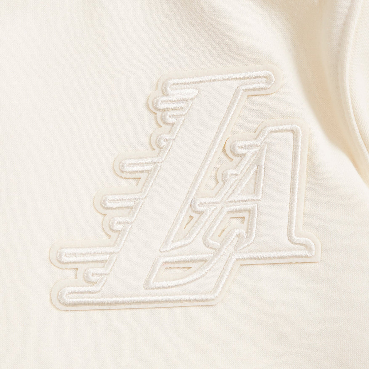 NBA LOS ANGELES LAKERS NEUTRAL BIG BOY'S FLEECE PULLOVER HOODIE (EGGSHELL)