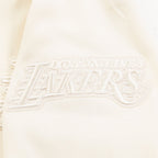 NBA LOS ANGELES LAKERS NEUTRAL BIG BOY'S FLEECE PULLOVER HOODIE (EGGSHELL)