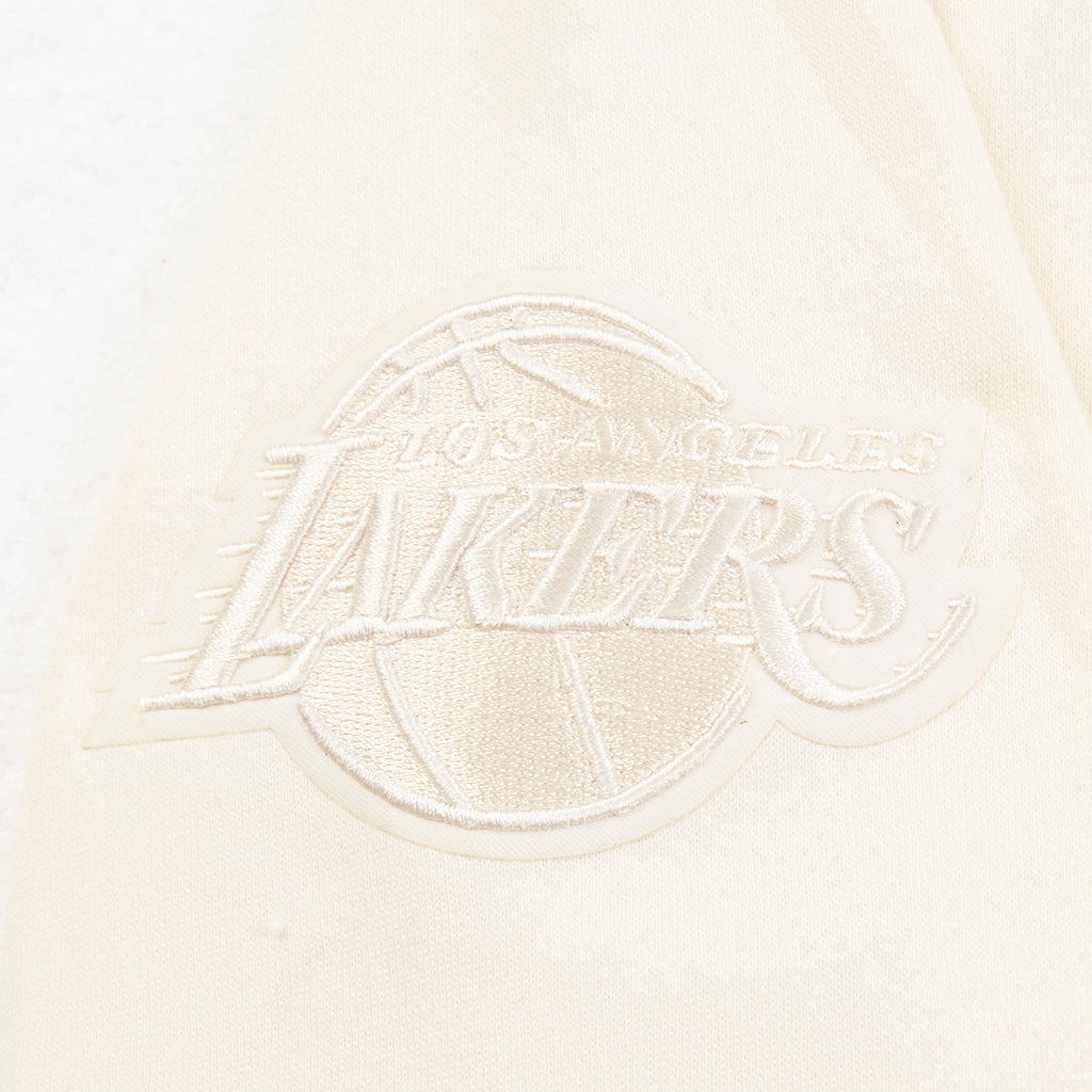 NBA LOS ANGELES LAKERS NEUTRAL BIG BOY'S FLEECE PULLOVER HOODIE (EGGSHELL)