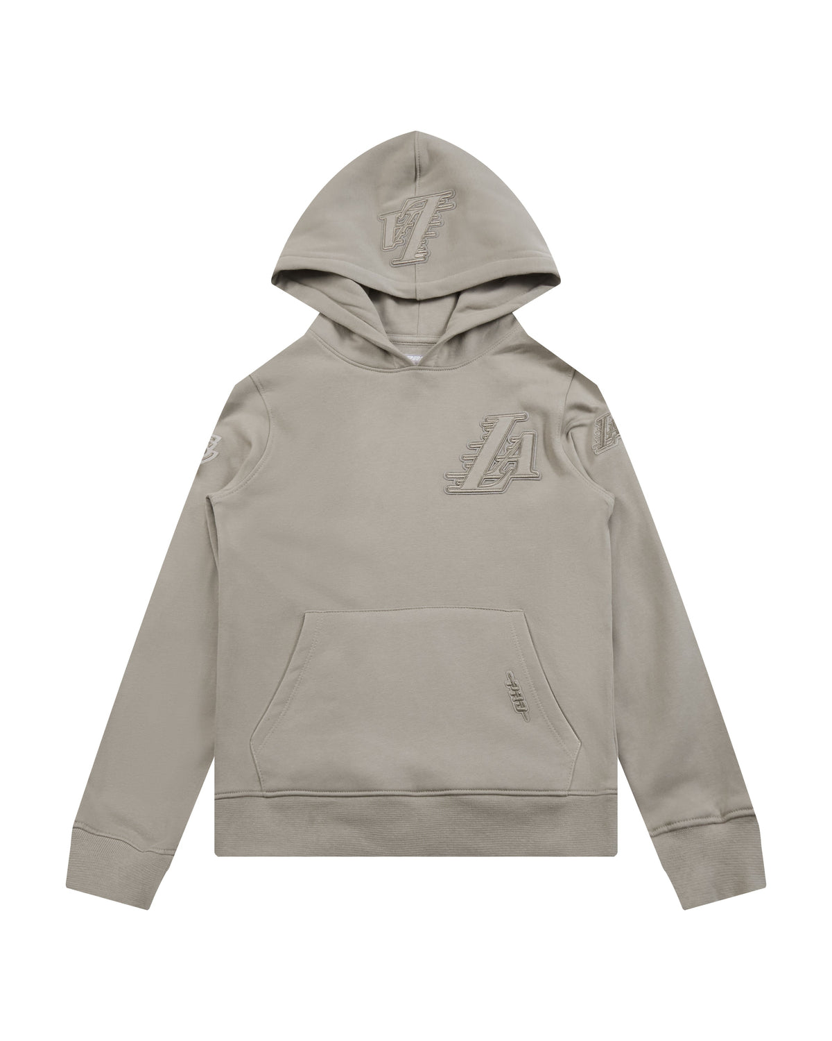 NBA LOS ANGELES LAKERS NEUTRAL BIG BOY'S FLEECE PULLOVER HOODIE (TAUPE)