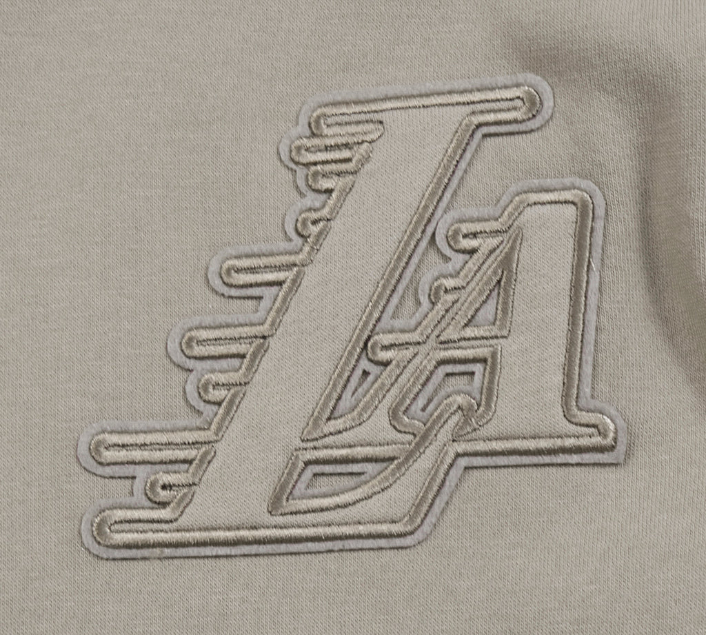 NBA LOS ANGELES LAKERS NEUTRAL BIG BOY'S FLEECE PULLOVER HOODIE (TAUPE)