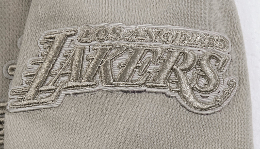 NBA LOS ANGELES LAKERS NEUTRAL BIG BOY'S FLEECE PULLOVER HOODIE (TAUPE)