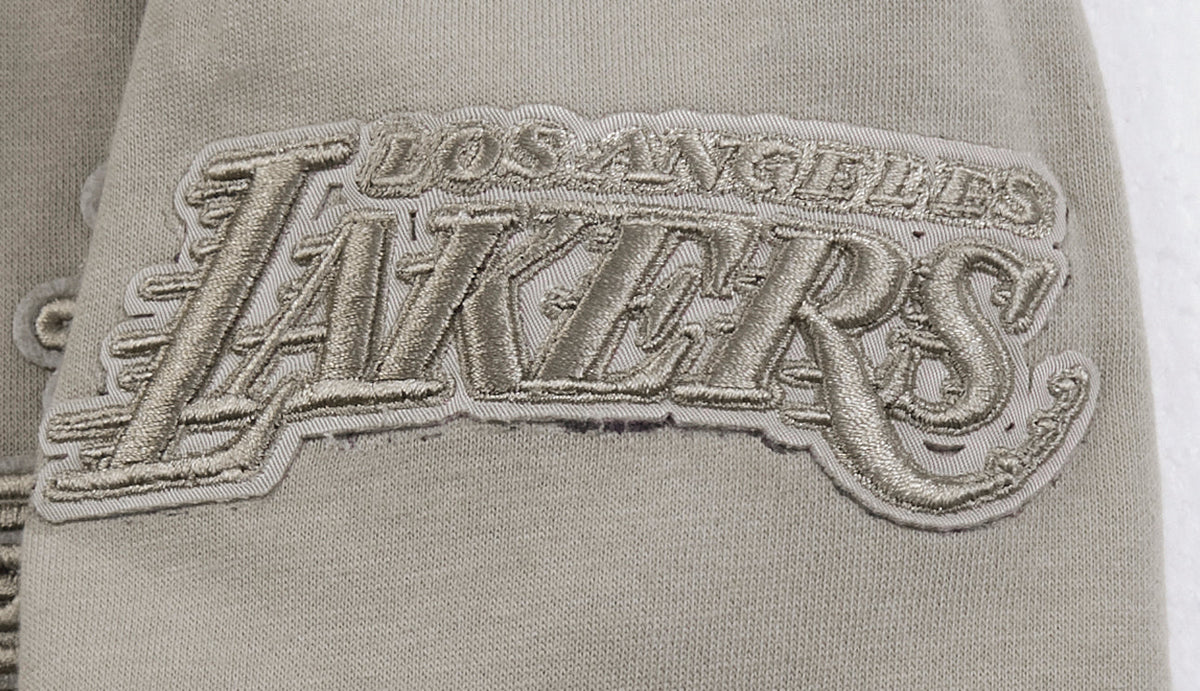 NBA LOS ANGELES LAKERS NEUTRAL BIG BOY'S FLEECE PULLOVER HOODIE (TAUPE)