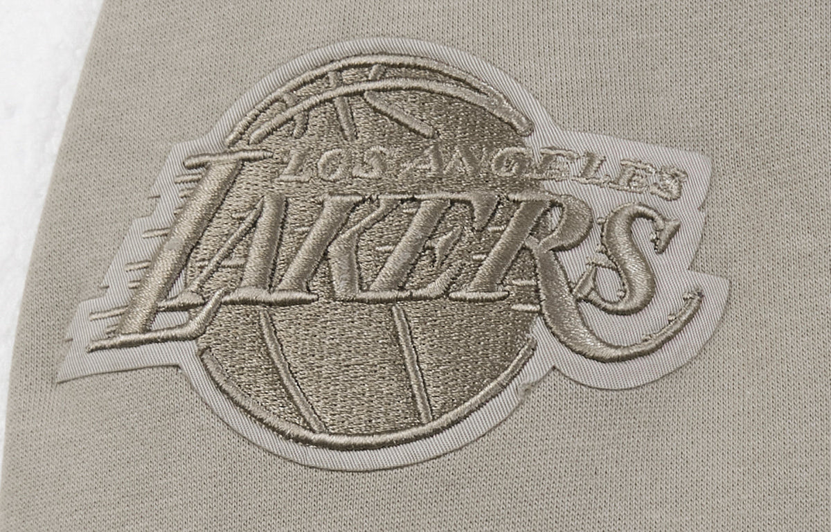 NBA LOS ANGELES LAKERS NEUTRAL BIG BOY'S FLEECE PULLOVER HOODIE (TAUPE)