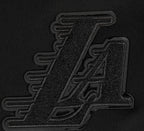 NBA LOS ANGELES LAKERS TRIPLE BLACK BIG BOY'S FLEECE PULLOVER HOODIE (BLACK)