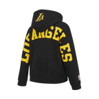 NBA LOS ANGELES LAKERS WINGSPAN BIG BOY'S DROP SHOULDER FLC PO HOODIE (BLACK)
