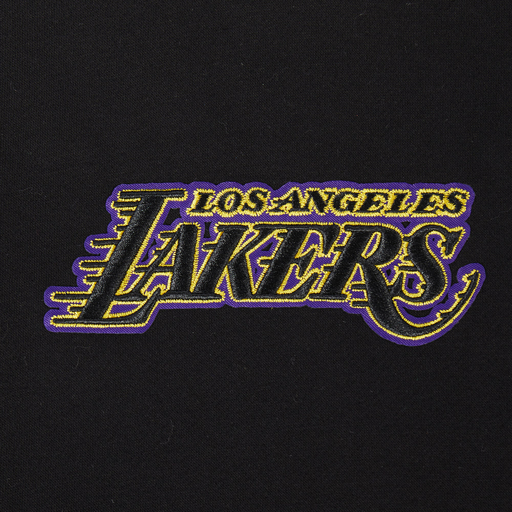 NBA LOS ANGELES LAKERS WINGSPAN BIG BOY'S DROP SHOULDER FLC PO HOODIE (BLACK)